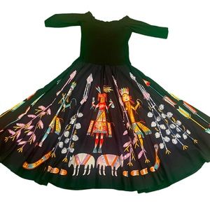 Vintage Unique Long Sleeve Dress